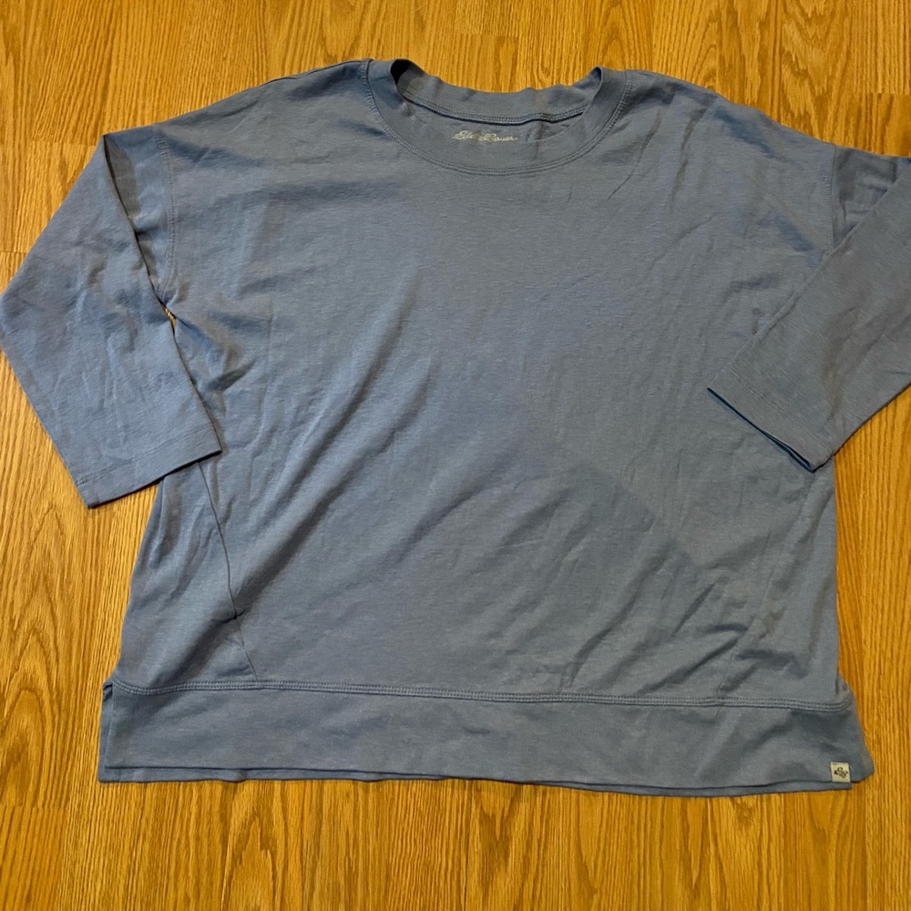 Eddie Bauer Long Sleeve Blue Shirt